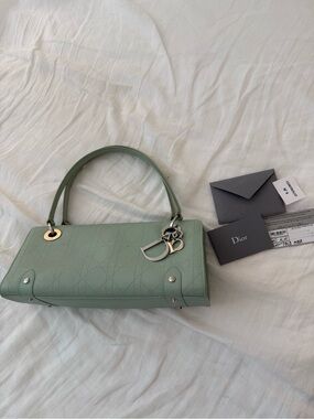 Christian Dior Cannage East-West D-Joy Top Handle – Green - Vintage 2004